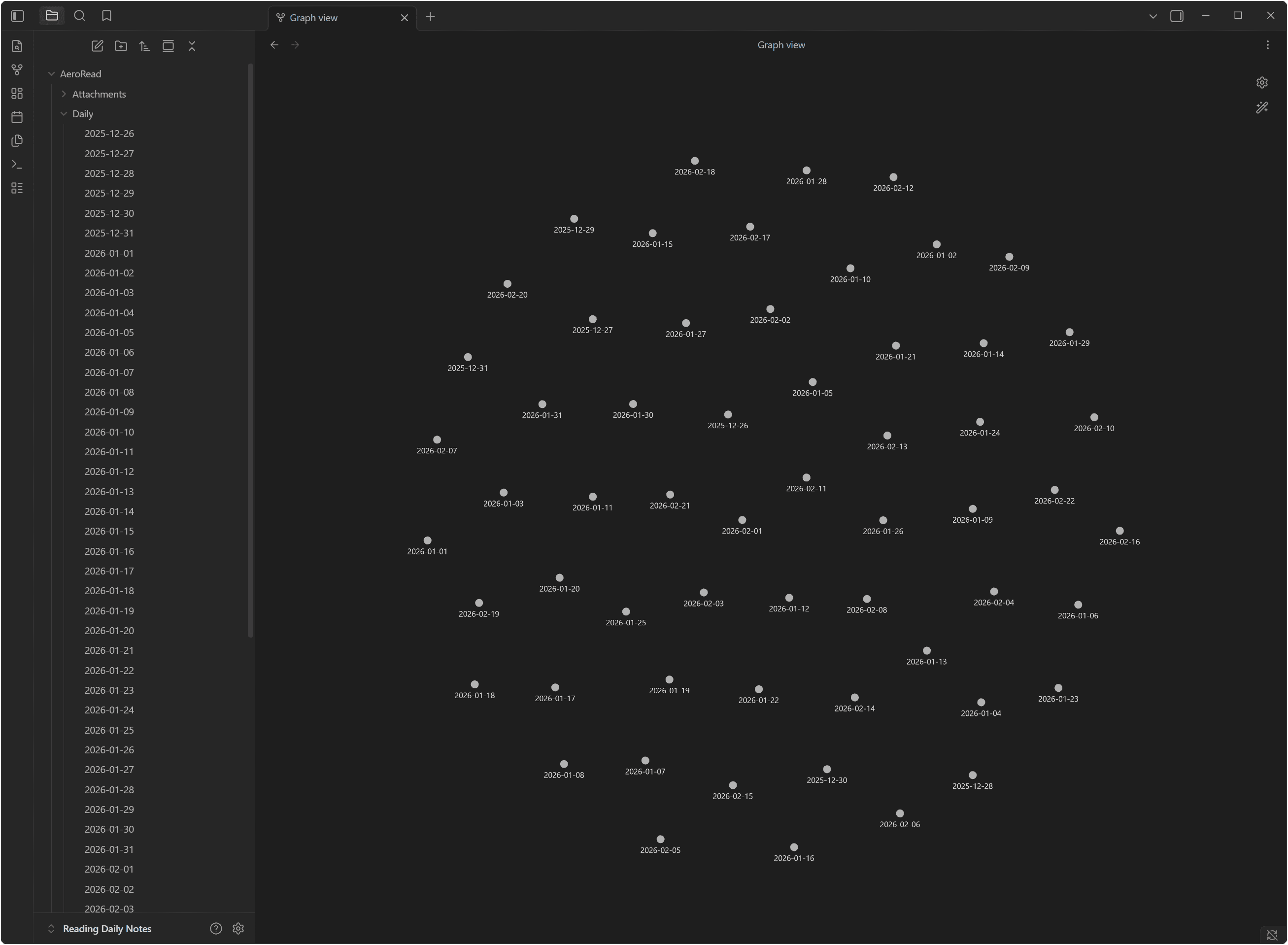 Obsidian Daily Graph